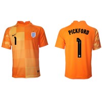 Fotballdrakt Herre England Jordan Pickford #1 Keeper Bortedrakt VM 2022 Kortermet